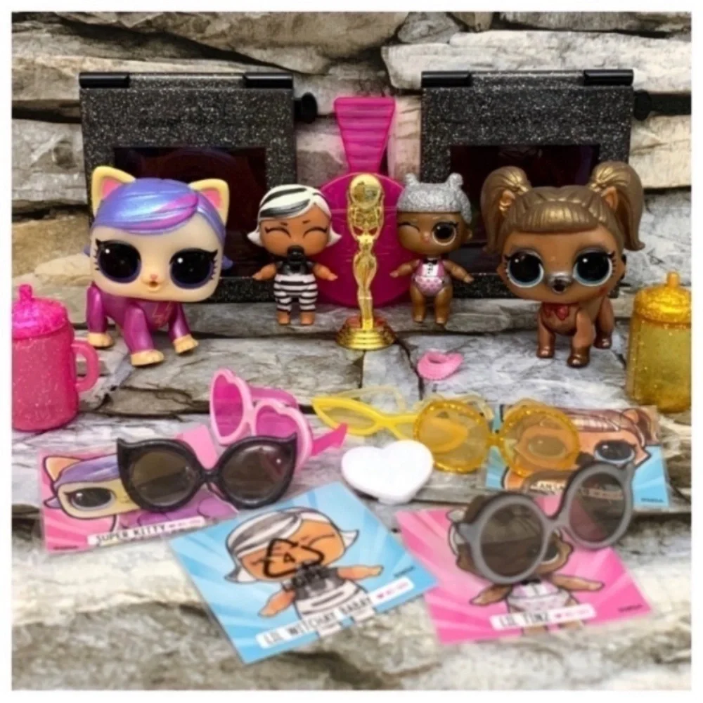 Exclusive LOL Surprise OMG Movie Magic Studios Dolls Pets Award Accessories Lot